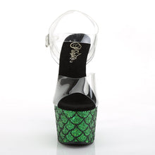 Load image into Gallery viewer, ADORE-708MSLG Sexy 7 Inch Heel Green Glitter Dancing Shoes