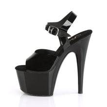 Load image into Gallery viewer, ADORE-708N Pleaser Sexy 7 Inch Heel Black Pole Dancer Shoes