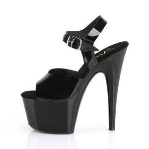 ADORE-708N Pleaser Sexy 7 Inch Heel Black Pole Dancer Shoes