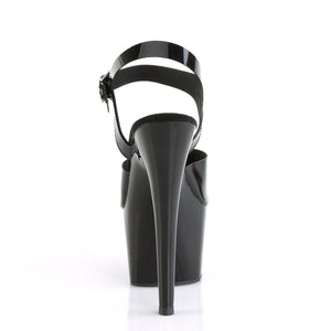 ADORE-708N Pleaser Sexy 7 Inch Heel Black Pole Dancer Shoes