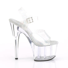 Load image into Gallery viewer, ADORE-708N-CK Pleaser Sexy 7&quot; Heel Silver Pole Dancer Shoes