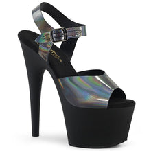 Load image into Gallery viewer, ADORE-708N-DT Pleaser Sexy 7&quot; Heel Pewter Pole Dancer Shoes