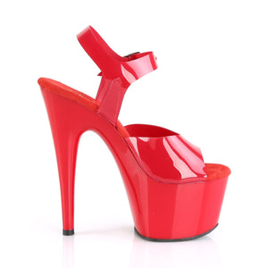 ADORE-708N Pleaser Sexy 7 Inch Heel Red Pole Dancer Shoes