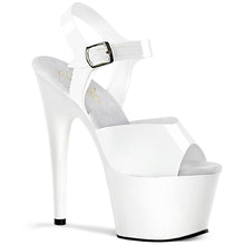 Load image into Gallery viewer, ADORE-708N Pleaser Sexy 7 Inch Heel White Pole Dancer Shoes