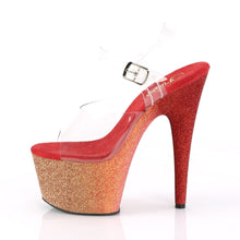 Load image into Gallery viewer, ADORE-708OMBRE 7 Inch Heel Rose Gold-Red Ombre Fetish Sandal