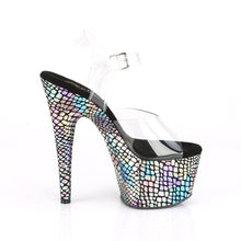 Load image into Gallery viewer, ADORE-708SP Pleaser 7&quot; Heel Clear Purple Holo Fetish Sandals