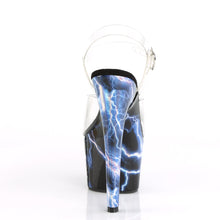 Load image into Gallery viewer, ADORE-708STORM 7&quot; Clear and Pink Hologram Pole Dancer Shoes