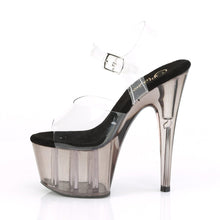 Load image into Gallery viewer, ADORE-708T 7&quot; Heel Clear and Smoke Tinted Pole Dancing Shoes