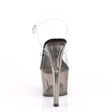 Load image into Gallery viewer, ADORE-708T 7&quot; Heel Clear and Smoke Tinted Pole Dancing Shoes