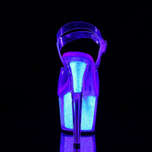 Load image into Gallery viewer, ADORE-708UVG 7 Inch Clear Neon Opal Glitter Pole Dancer Shoe