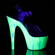 Load image into Gallery viewer, ADORE-708UVP 7 Inch Heel Clear Candy Green Pole Dancing Shoe