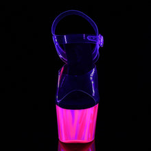 Load image into Gallery viewer, ADORE-708UVP 7&quot; Heel Clear and Candy Pink Pole Dancing Shoes