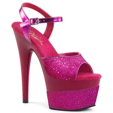 Load image into Gallery viewer, ADORE-709-2G 7&quot; Heel Fuchsia Metalic PU Pole Dancer Shoes