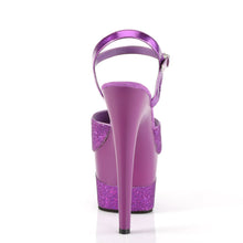 Load image into Gallery viewer, ADORE-709-2G 7&quot; Heel Purple Multi Glitter Pole Dancing Shoes