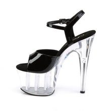 Load image into Gallery viewer, ADORE-709 7&quot; Heel Black Patent Pole Dancing Platforms