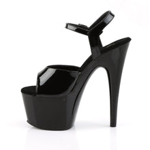 Load image into Gallery viewer, ADORE-709 7&quot; Heel Black Patent Pole Dancing Platforms