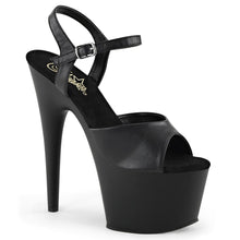 Load image into Gallery viewer, ADORE-709 Pleasers 7 Inch Heel Black Pole Dancing Platforms