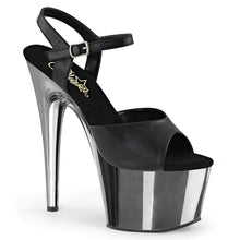 Load image into Gallery viewer, ADORE-709 Pleasers 7 Inch Heel Black Pole Dancing Platforms