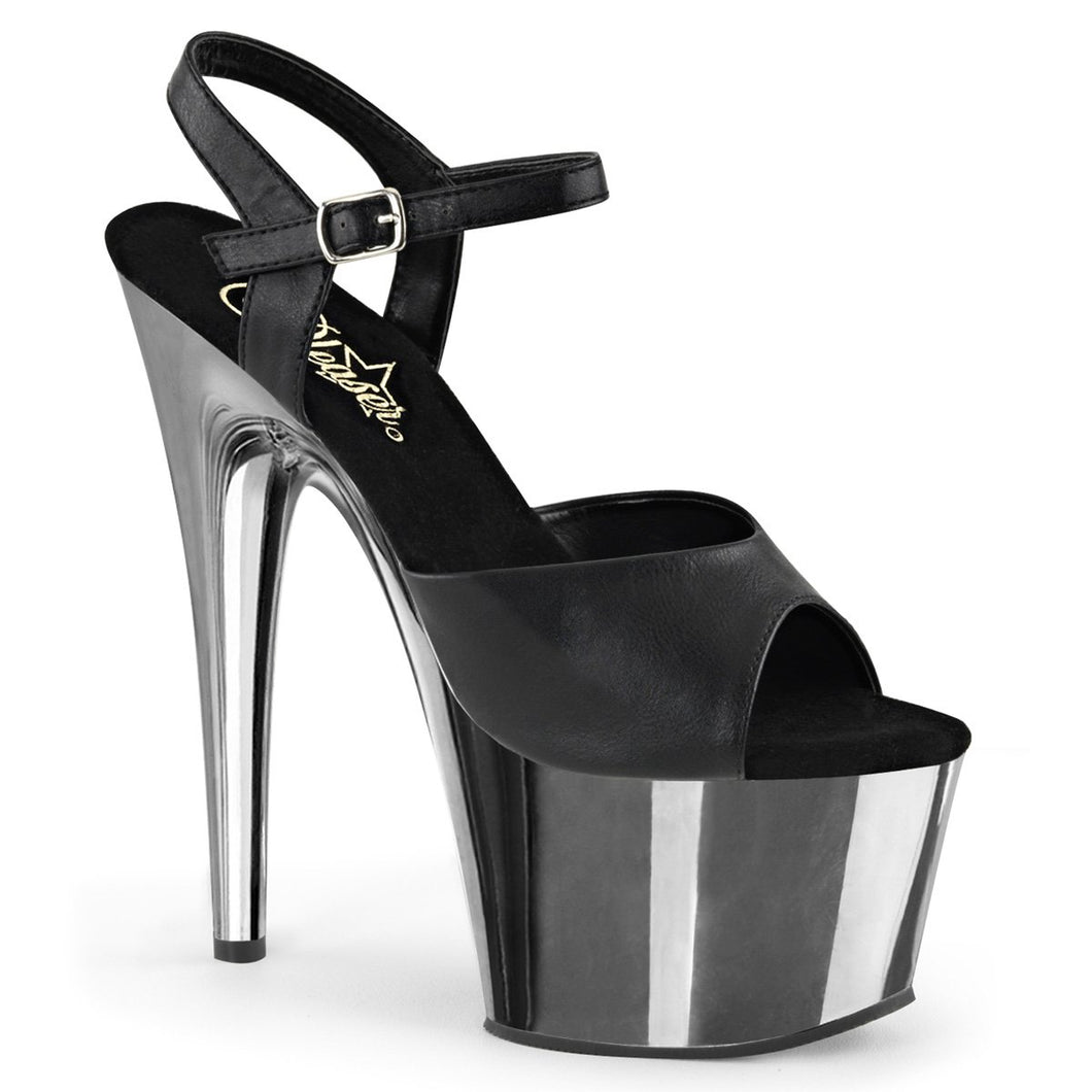 ADORE-709 Pleasers 7 Inch Heel Black Pole Dancing Platforms