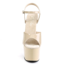 Load image into Gallery viewer, ADORE-709 7&quot; Heel Cream Patent Pole Dancing Platforms