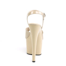 Load image into Gallery viewer, ADORE-709 7&quot; Heel Cream Patent Pole Dancing Platforms