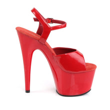 Load image into Gallery viewer, ADORE-709 Pleasers 7 Inch Heel Red Pole Dancing Platforms