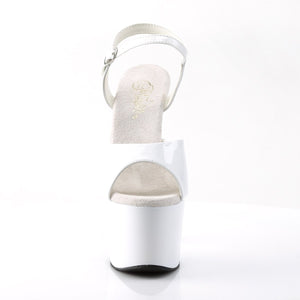 ADORE-709 Pleasers 7 Inch Heel White Pole Dancing Platforms