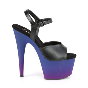 ADORE-709BP Pleaser 7 Inch Heel Black Pole Dancing Shoes