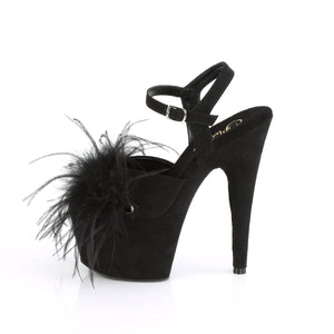 ADORE-709F Pleaser 7 Inch Heel Black Pole Dancing Shoes