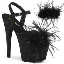 Load image into Gallery viewer, ADORE-709F Pleaser 7 Inch Heel Black Pole Dancing Shoes