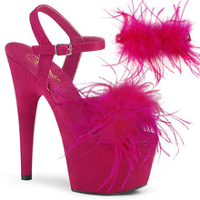 Load image into Gallery viewer, ADORE-709F 7&quot; Heel Hot Pink F. Suede Pole Dancing Shoes