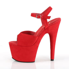 Load image into Gallery viewer, ADORE-709FS Pleaser 7&quot; Heel Red Pole Dancing Shoes