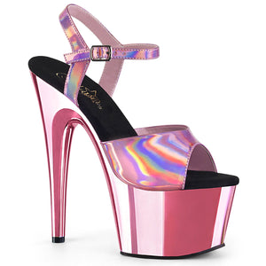 ADORE-709HGCH Pleaser 7" Heel Baby Pink Pole Dancing Shoes