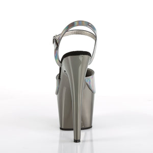 ADORE-709HGCH Pleaser 7 Inch Heel Pewter Pole Dancing Shoes