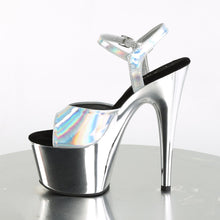 Load image into Gallery viewer, ADORE-709HGCH 7&quot; Heel Silver Hologram Sexy Sandals