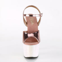 Load image into Gallery viewer, ADORE-709LG 7&quot; Heel Rose Gold Metallic Sexy Sandals