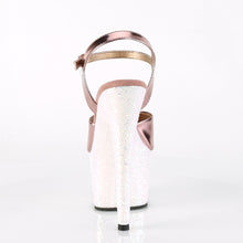 Load image into Gallery viewer, ADORE-709LG 7&quot; Heel Rose Gold Metallic Sexy Sandals