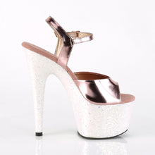 Load image into Gallery viewer, ADORE-709LG 7&quot; Heel Rose Gold Metallic Sexy Sandals