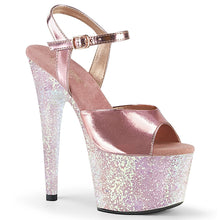 Load image into Gallery viewer, ADORE-709LG 7&quot; Heel Rose Gold Metallic Sexy Sandals