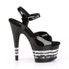 Load image into Gallery viewer, ADORE-709LNRS 7&quot; Heel Black Patent Sexy Sandals