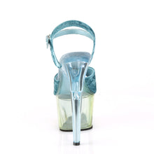 Load image into Gallery viewer, ADORE-709MCT 7&quot; Heel Light Blue Velvet Sexy Sandals