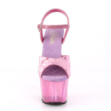 Load image into Gallery viewer, ADORE-709MCT 7&quot; Heel Purple Crushed Velvet Pole Dance Sandal