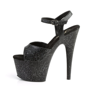 ADORE-709MMG Pleaser 7 Inch Heel Black Sexy Sandals