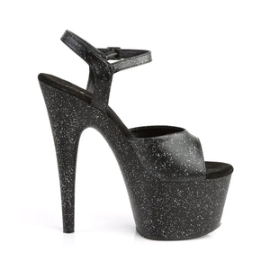 ADORE-709MMG Pleaser 7 Inch Heel Black Sexy Sandals