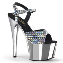 Load image into Gallery viewer, ADORE-709MSC 7&quot; Heel Silver Hologram Sexy Sandals