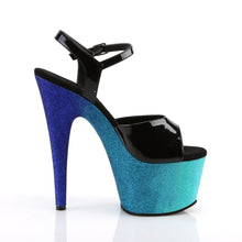 Load image into Gallery viewer, ADORE-709OMBRE 7 Inch Heel Black Patent Sexy Sandals