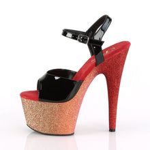 Load image into Gallery viewer, ADORE-709OMBRE 7&quot; Heel Black Rose Gold Ombre Stripper Shoes