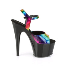 Load image into Gallery viewer, ADORE-709RB Pleasers 7&quot; Heel Rainbow Holo Pole Dancing Shoes