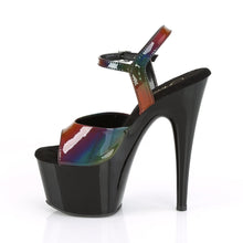 Load image into Gallery viewer, ADORE-709RBDT 7&quot; Heel Rainbow Holo Pole Dancing Shoes