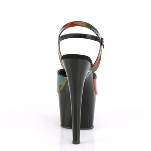 ADORE-709RBDT 7" Heel Rainbow Holo Pole Dancing Shoes